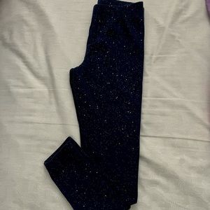 Girls glitter leggings